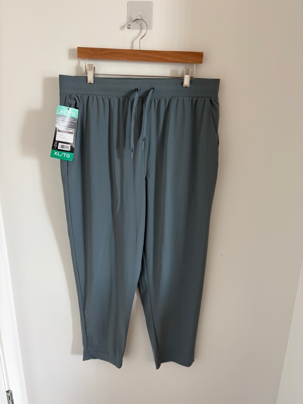 Kirkland Signature Ladies Active Pants - Slate Greenish Blue BNWT